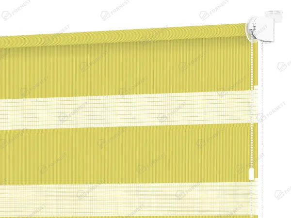 Roleta MINI - deň a noc - látka Bahama 1807 - limetková