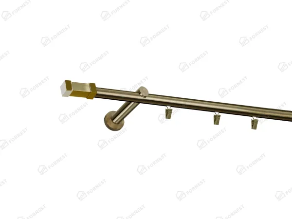 Garniža 19mm - drážková tyč - 1rad - QUADRO - antik