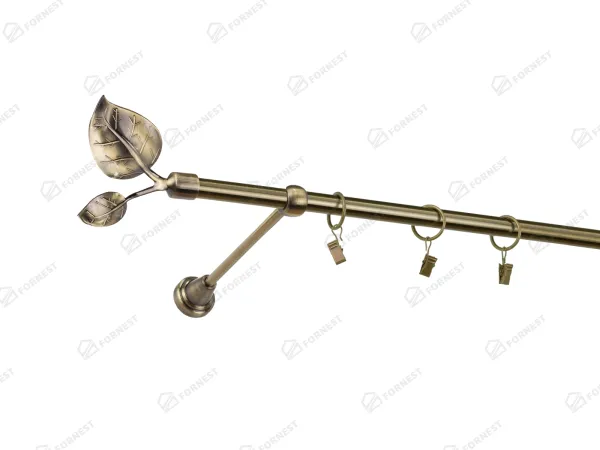 Garniža 16mm - 1rad - LIST VEĽKÝ - antik