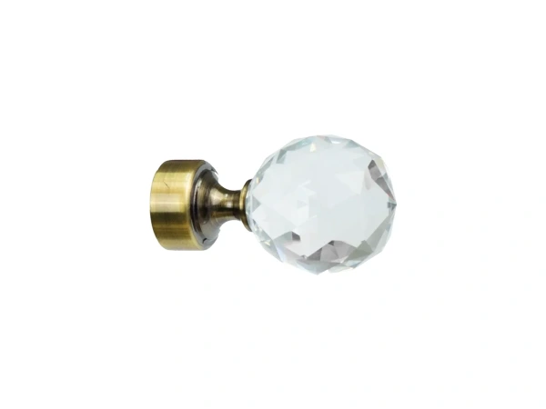 Koncovka 25 mm GUĽA CRYSTAL - antik