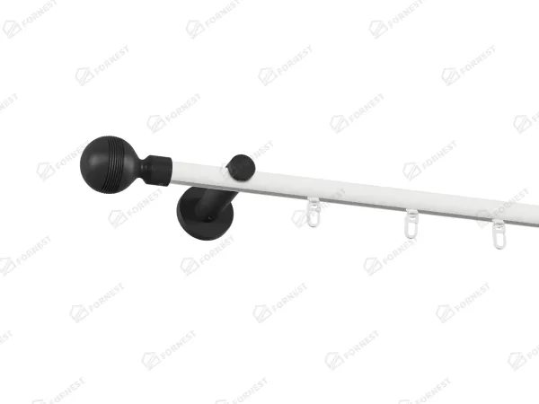 Garniža 19mm drážková tyč - 1rad - GABI - bielo čierna