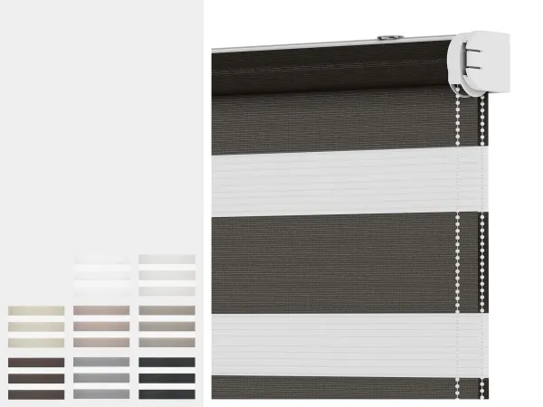 Roleta SOLID M - deň a noc - látka SUMATRA