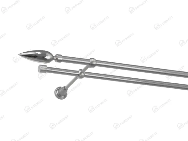 Garniža 16x16mm - 2rady - LINEA - satin 1