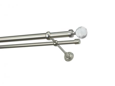 Garniža 25x16mm - 2rady - GUĽA CRYSTAL - satin 1