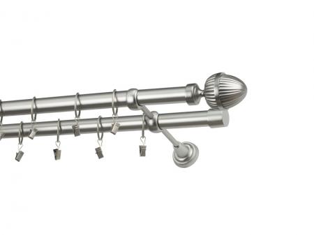 Garniža 25x25mm - 2rady - ODEON - satin