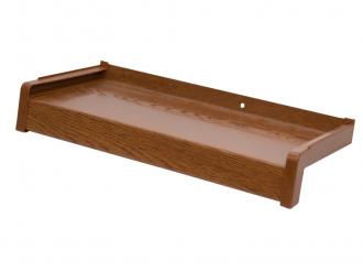 Vonkajšie hliníkové ohýbané parapety DREVODEKOR - dub zlatý lakovaný