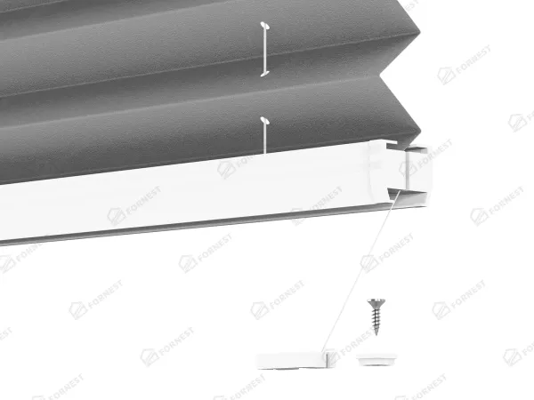 Plisé rolety LUX - látka Asphalt 11066 - PEARL 7