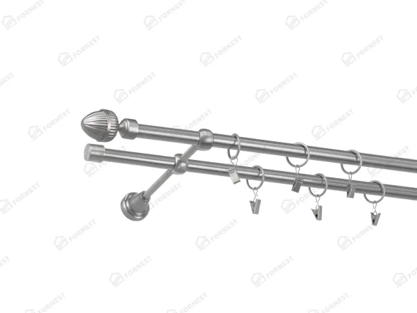 Garniža 16x16mm - 2rady - ODEON - satin