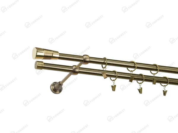 Garniža 19x19mm - 2rady - VOLEO - antik