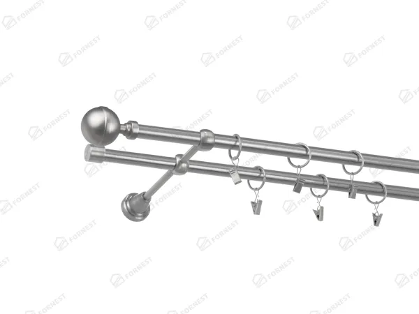 Garniža 16x16mm - 2rady - KALISTO - satin