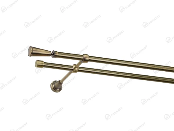 Garniža 16x16mm - 2rady - MILANO CRYSTAL - antik 1