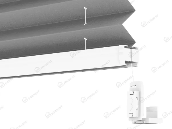 Plisé rolety LUX - látka Asphalt 11066 - PEARL 4