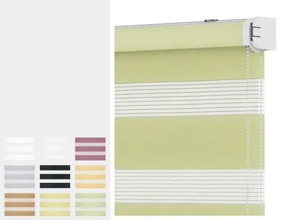 Roleta SOLID M - deň a noc - látka STANDARD