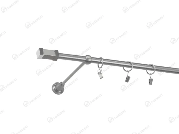 Garniža 16mm - 1rad - QUADRO - satin