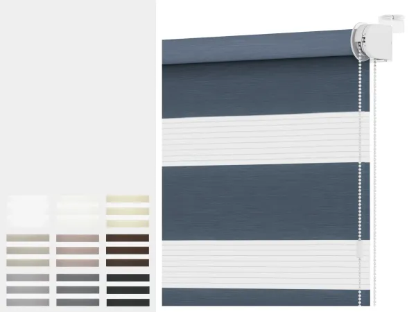 Roleta  MINI - deň a noc - látka IBIZA