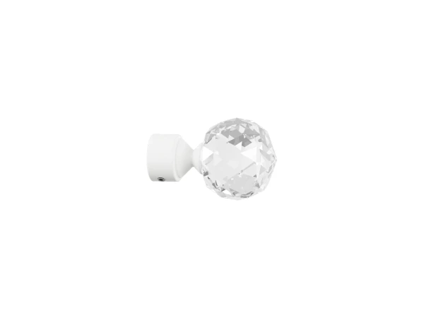 Koncovka 19 mm GUĽA CRYSTAL - biela