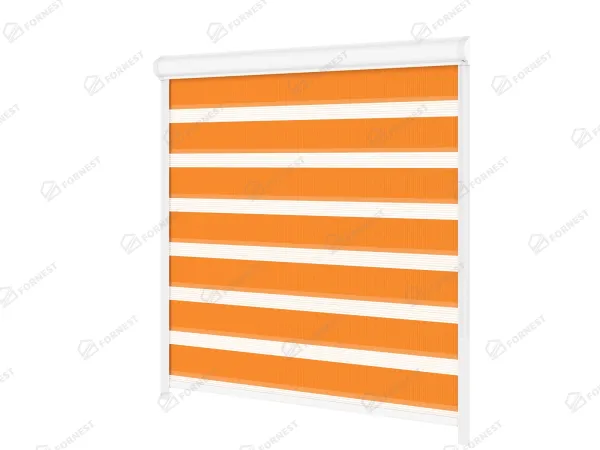 Roleta SWING LITE - deň a noc - látka Bahama 1802 - oranžová 1