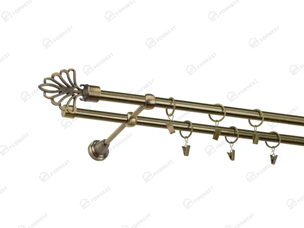 Garniža 16x16mm - 2rady - MODERN - antik