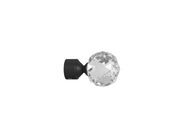 Koncovka 19 mm GUĽA CRYSTAL - čierna