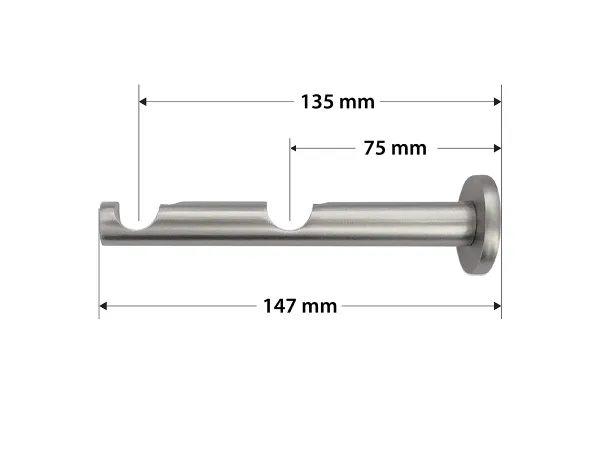 Garniža 16x16mm - 2rady - MILANO CRYSTAL - satin 4