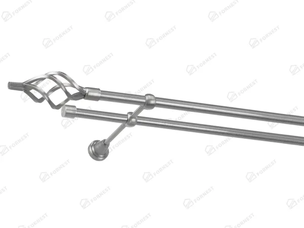 Garniža 16x16mm - 2rady - GUĽA AZUR - satin 1