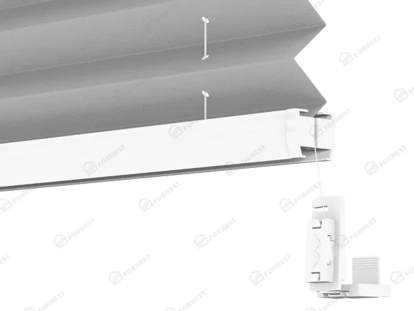 Plisé rolety LUX - látka Soft grey 11040 - PEARL 4