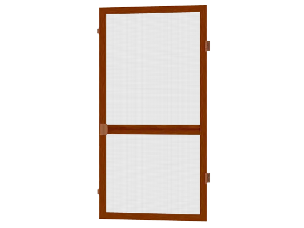 Sieťky na DVERE - pántové - ČEREŠŇA drevoimitácia - s priečkou