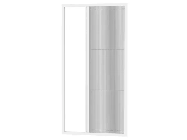 Sieťky proti hmyzu na DVERE - PLISSÉ LITE LUX - biela RAL9016