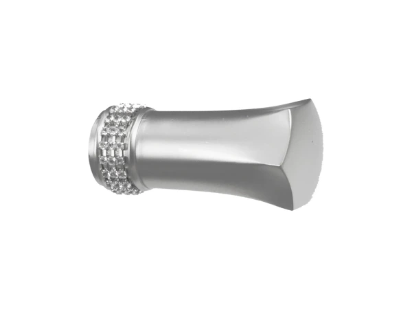 Koncovka 25 mm PLUTON CRYSTAL - satin
