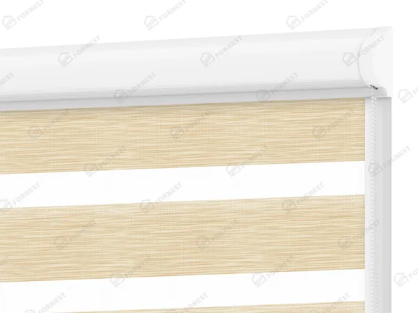 Roleta SWING LITE - deň a noc - látka Maurícius 63 - svetlo žltá (borovica)