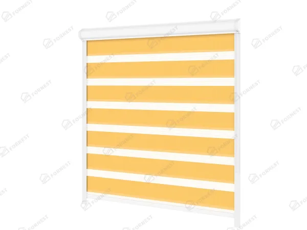 Roleta SWING LITE - deň a noc - látka Bahama 1803 - svetlo oranžová 1