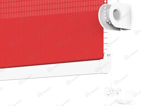 Roleta MINI - deň a noc - látka Zakynthos 17 - červená 4