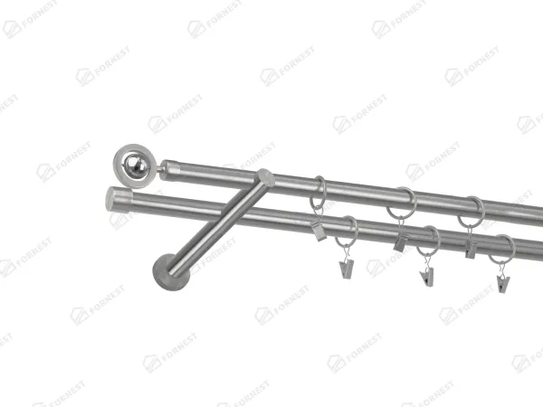 Garniža 19x19mm - 2rady - JUPITER - satin