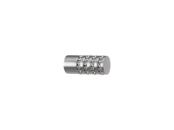 Koncovka 16 mm CYLINDER CRYSTAL - satin