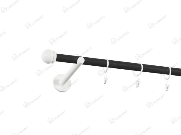 Garniža 19mm obyčajná tyč - 1rad - TODI MAX - čierno biela