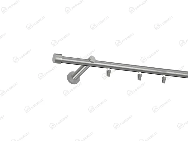 Garniža 19mm - drážková tyč - 1rad - PULLO - satin