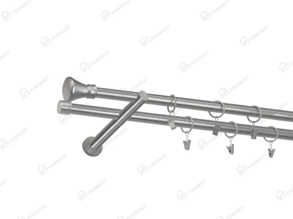 Garniža 19x19mm - 2rady - KOLOSEO - satin