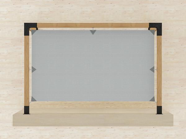 Pergola VEGAS - o stenu - 2 sekčná 1