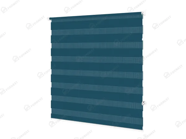 Roleta MINI - deň a noc - látka Zakynthos 21 - nočná modrá 2