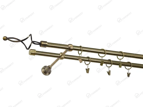 Garniža 16x16mm - 2rady - FALIST - antik