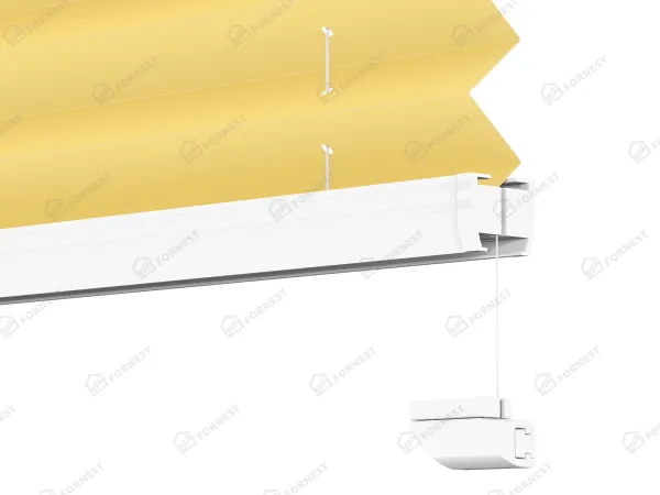 Plisé rolety LUX - látka Lemon fizz 11239 - BLACKOUT (zatemňujúca) 8