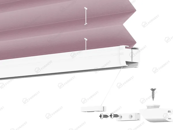 Plisé rolety LUX - látka Fuchsia 11077 - PEARL 9