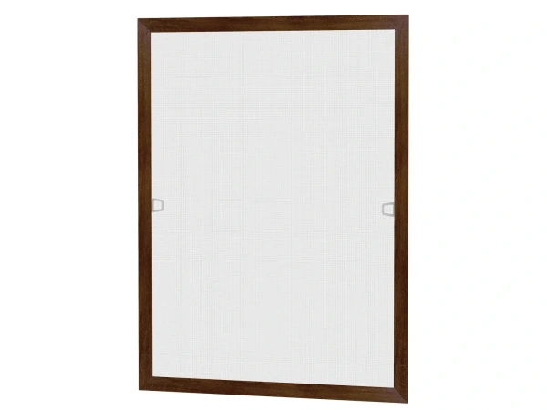 Sieťky na OKNO - pevné - ORECH TMAVÝ renolit