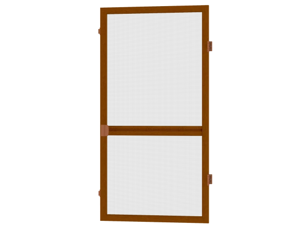 Sieťky na DVERE - pántové - drevoimitačné - s priečkou