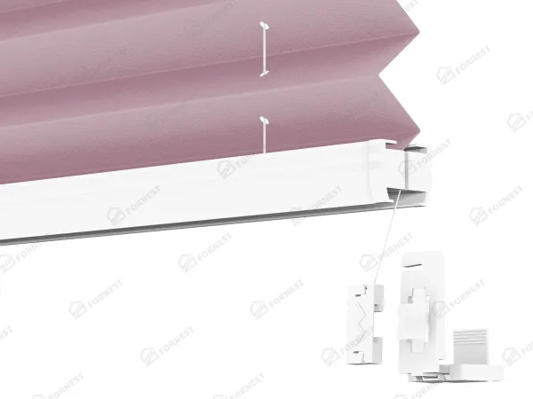 Plisé rolety LUX - látka Fuchsia 11077 - PEARL 5