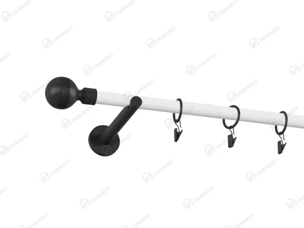 Garniža 19mm obyčajná tyč - 1rad - GABI - bielo čierna