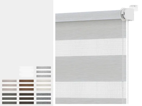 Roleta  MINI - deň a noc - látka MALORKA