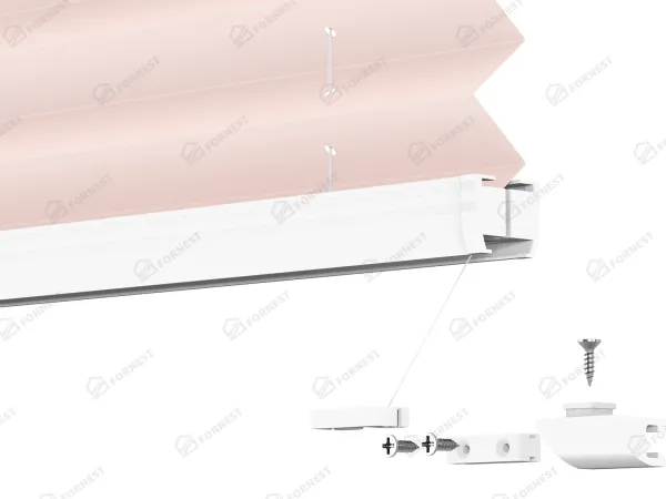 Plisé rolety LUX - látka Lovely rose 11241 - BLACKOUT (zatemňujúca) 9