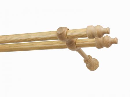 Garniža drevená 28x28mm dvojradová - BOROVICA 1