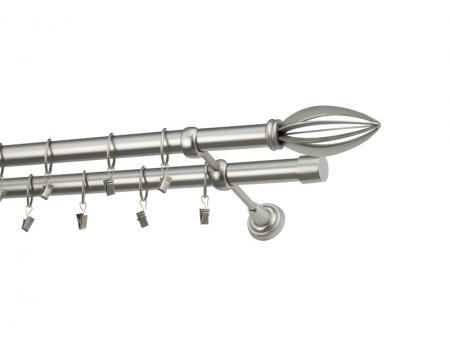 Garniža 25x25mm - 2rady - PANTEON - satin